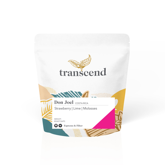A bag of Transcend Coffee 60g Don Joel