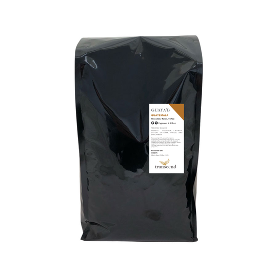 A bag of Transcend Coffee 2250g Guaya'b.