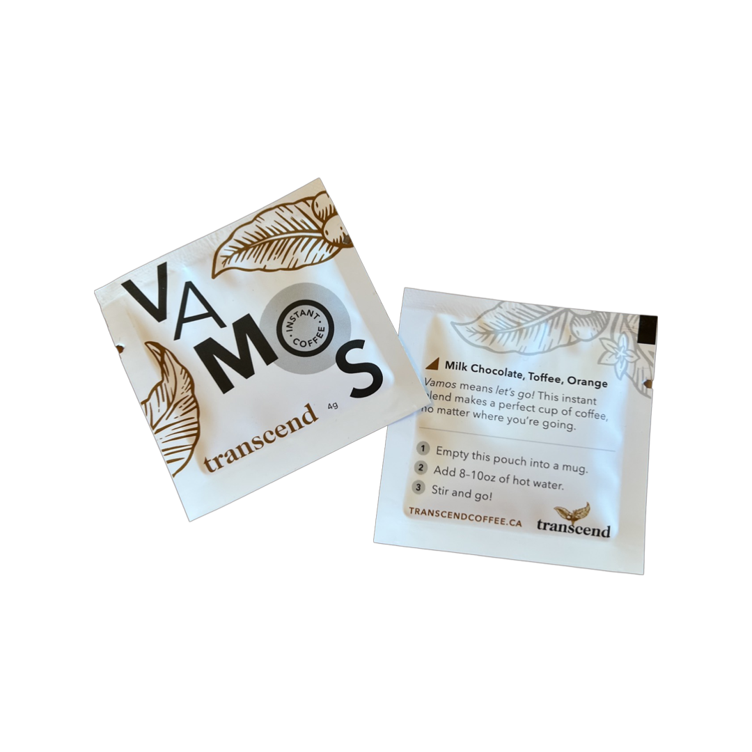 Transcend Coffee Vamos Instant Coffee Pouch